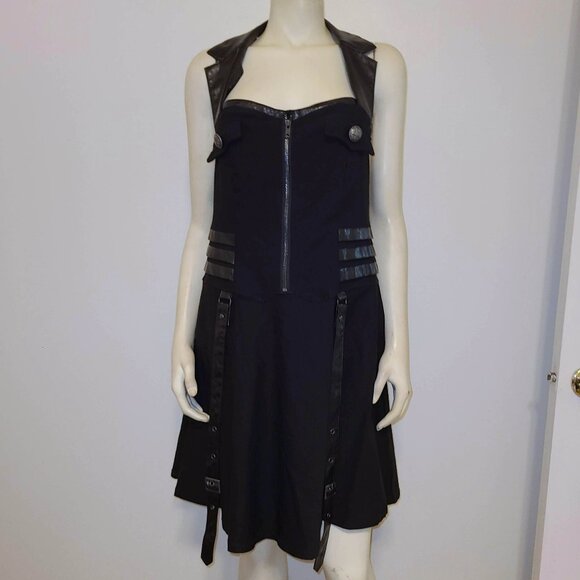 KILLSTAR Psy-Ops Plus Halter Dress - Picture 2 of 7